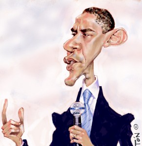 Caricaturas-girona-gerona-Barak-Obama