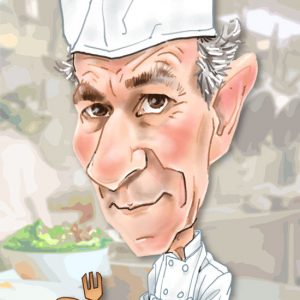 Caricaturas de jubilados - Cocinero