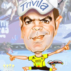 caricatura-digital-personalizada-triatleta