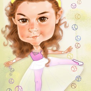caricatura personalizada niña1